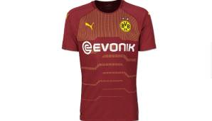 Der neue weinrote Ausweich-Dress der Borussia erinnert an die Spielzeit 2007/2008.