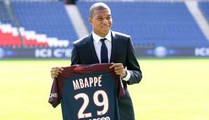 Platz 3: Kylian Mbappe (Gesamterlös: 180 Millionen Euro) - wechselte 2018 für 180 Millionen Euro von der AS Monaco zu Paris Saint-Germain.
