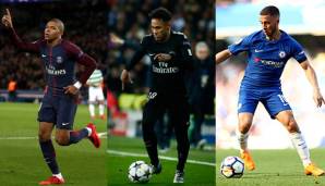 Wer wird Ronaldos Nachfolger? Unter anderem Mbappe, Neymar und Hazard sind im Gespräch.