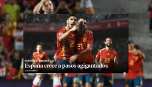 La Vanguardia (Spanien): "Spanien wächst mit Riesenschritten. Die spanischen Fans sollten tief in die Taschen greifen und so viel Zement wie möglich kaufen - damit sie nicht abheben."
