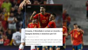 La Voce del Popolo (Kroatien): "Die WM ist jetzt nur noch eine Erinnerung. Spanien dominiert und gewinnt mit 6:0."