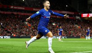 Platz 7: Eden Hazard (FC Chelsea/England) - 10 Scorerpunkte (7 Tore, 3 Assists) in 8 Ligaspielen.
