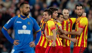 Platz 13: FC Barcelona in der Saison 2013/14 (16 Siege, 2 Remis, 1 Niederlage, Tordifferenz 53:12)