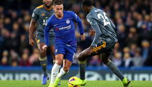 Platz 2: Eden Hazard (FC Chelsea) - 57 kreierte Chancen in 20 Spielen