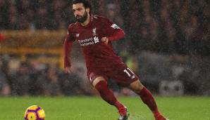 Platz 15: Mohamed Salah (FC Liverpool) - 44 kreierte Chancen in 21 Spielen