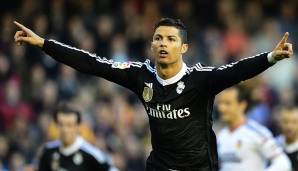Platz 2: Cristiano Ronaldo (11 Spiele in der Saison 2014/15, Real Madrid)
