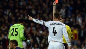Sergio Ramos: 5 Rote Karten für Real Madrid.