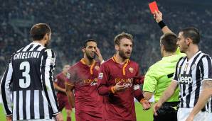 Daniele de Rossi: 7 Rote Karten für AS Rom.