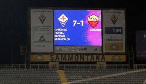 Der AC Florenz fegte in der Coppa Italia über den AS Rom hinweg.