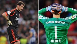 PLATZ 33: u.a. MANUEL NEUER (Schalke 04, FC Bayern), IKER CASILLAS (Real Madrid, FC Porto) – 11 Fehler, die zu Gegentoren führten.