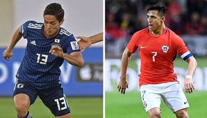 In der Nacht von Montag auf Dienstag treten bei der Copa America Titelverteidiger Chile und das Gastland Japan gegeneinander an.