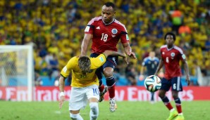 Bei der Weltmeisterschaft 2014 im eigenen Land wird Neymar durch ein Foul im Viertelfinale von Kolumbiens Zuniga ins Krankenhaus geschickt. Neymar erleidet einen Wirbelbruch und fällt für den Rest der WM aus. Zuniga bekam nicht mal Gelb.