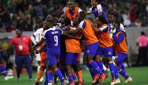 Freude pur: Haiti steht beim Gold Cup 2019 sensationell im Halbfinale.