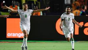 Riyad Mahrez erzielte den entscheidenden Treffer für Algerien im Halbfinale.