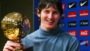 Mit dem Golden Boy Award werden jedes Jahr die besten Spieler in Europa geehrt, die unter 21 sind (Foto: Lionel Messi gewann 2005). SPOX zeigt die nominierten Spieler vom Golden Boy 2013 - und verrät die Top 5.