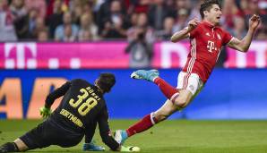 Platz 30: 504 Mal gefoult, Robert Lewandowski (Borussia Dortmund, FC Bayern München)