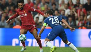 Mohamed Salah: Er probierte viel, blieb dabei aber glücklos. In der 16. und 75. scheiterte er mit seinen beiden besten Abschlüssen an Chelsea-Keeper Kepa. Note: 4.