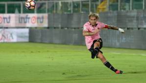 Platz 17: Alessandro Diamanti mit 9 Vorlagen per Freistoß für US Palermo, Atalanta Bergamo, FC Watford, AC Florenz, FC Bologna, Brescia Calcio, West Ham United.