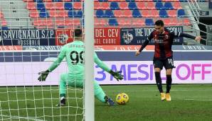 Platz 19: FC Bologna (Serie A) - 9,54 Prozent genutzte Chancen