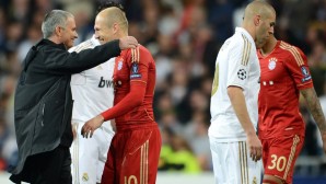 Jose Mourinho, Arjen Robben, Real Madrid, FC Bayern München