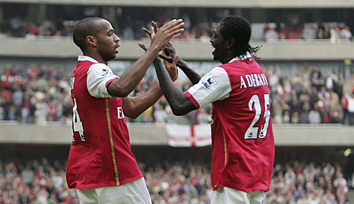 Emmanuel Adebayor, Thierry Henry