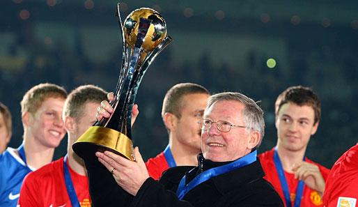 Sir Alex Ferguson holte 2008 mit Manchester United die Klub-Weltmeisterschaft