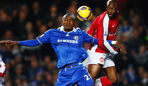 Könnten bald Mannschaftskollegen bei Arsenal sein: Chelseas Salomon Kalou (l.) und William Gallas