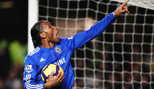 Das vierzehnte Saisontor von Didier Drogba brachte Chelsea zurück ins Spiel