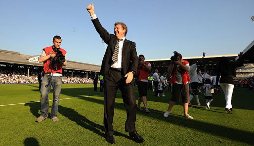Roy Hodgson trainiert den FC Fulham seit Dezember 2007