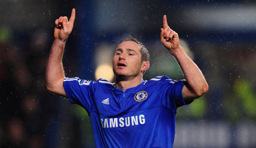 Chelsea-Star Frank Lampard erzielte am 17. Spieltag einen Treffer gegen den FC Portsmouth