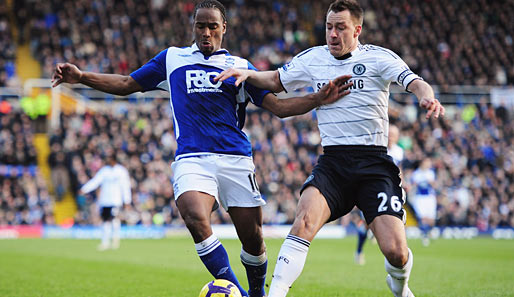 Im Spiel Blues gegen Blues gab es für Cameron Jerome (l.) und Birmingham ein 0:0 gegen Chelsea