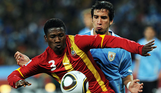 Asamoah Gyan absolvierte für Stade Rennes 40 Spiele