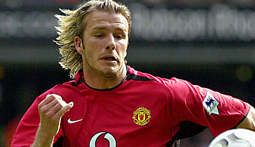 David Beckham spielte zuletzt 2002/03 für Manchester United in der Premier League