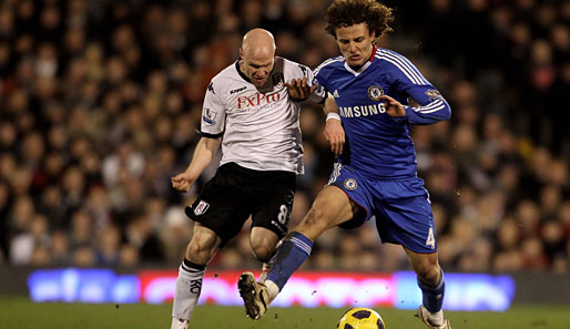 Chelseas Neuzugang David Luiz (r.) zeigte eine starke Partie, verursachte aber auch den Elfer