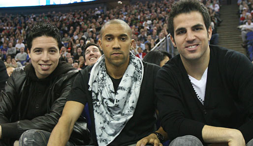 Samir Nasri, Gael Clichy und Cesc Fabregas (v.l.) könnten Arsenal im Sommer verlassen