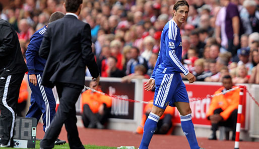 Fernando Torres erhielt bei Chelsea den Vorzug vor Didier Drogba - traf aber nicht