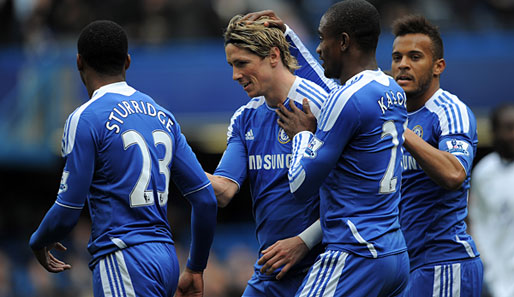 Die Erlösung für Fernando Torres: Chelseas Stürmer beendete gegen Leicester seine Torflaute