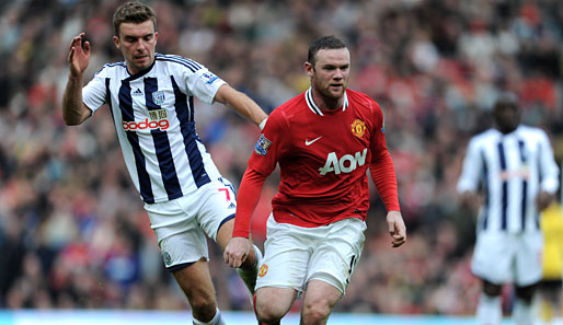 Superstar Wayne Rooney (r.) sorgte mit zwei Treffern letzte Woche für die Tabellenführung
