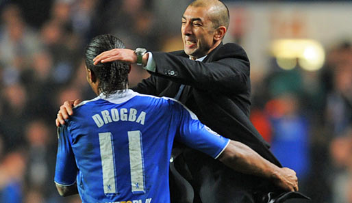 Die beiden meistdiskutierten Menschen beim FC Chelsea: Didier Drogba und Roberto Di Matteo