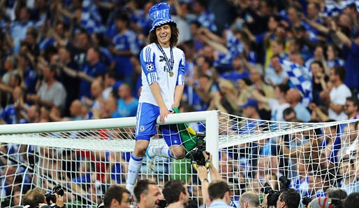 Triumph in München: David Luiz wurde 2012 mit dem FC Chelsea Champions-League-Sieger