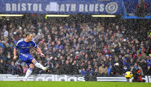 Frank Lampard schoss die Blues im Schneetreiben an der Stamford Bridge zum Sieg gegen Arsenal