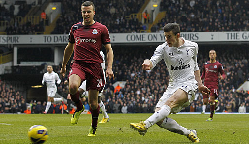 Gareth Bale (r.) trumpft an der White Hart Lane auf - die Fans verehren ihn