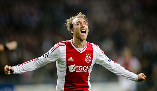 Christian Eriksen von Ajax Amsterdam gilt als eines der größten Talente Europas