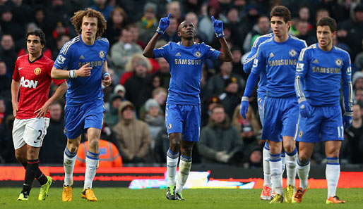Gruß nach oben: Ramires (M.) erzielte den Ausgleichstreffer für Chelsea
