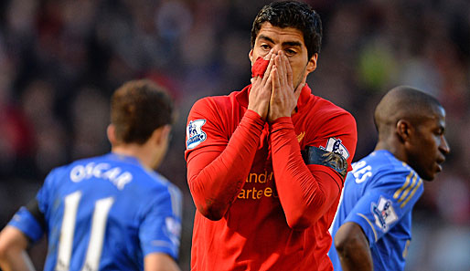 Liverpool-Goalgetter Luis Suarez hat nach seiner Beiß-Attacke wenig zu lachen