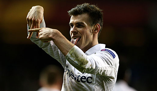 Dieses Zeichen könnte Gareth Bale etwa 3,5 Millionen Euro pro Jahr bringen, falls er trifft