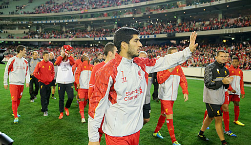 Will unbedingt weg aus Liverpool: Luis Suarez nach dem Spiel in Melbourne
