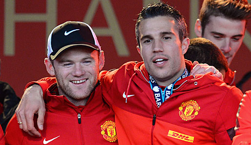 Robin van Persie (r.) und Wayne Rooney (l.) bilden ein Traum-Sturm-Duo bei United