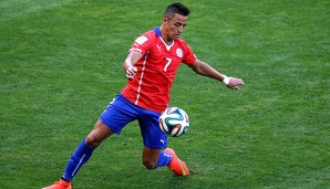 Bei der WM schied Alexis Sanchez mit Chile gegen Brasilien aus