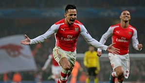 Alexis Sanchez erzielte bereits neun Saisontore für Arsenal